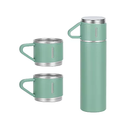 Термос объемом 400 мл на 3 чашки из нержавеющей стали для кофе и чая, дорожный и туристический
