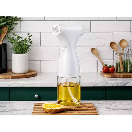 ELECTRIC OIL, OLIVE OIL AND VINEGAR SPRAYER – 200ml GLASS SPRAY BOTTLE