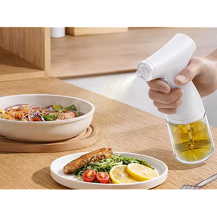 ELECTRIC OIL, OLIVE OIL AND VINEGAR SPRAYER – 200ml GLASS SPRAY BOTTLE