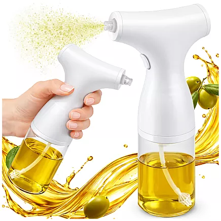 ELECTRIC OIL, OLIVE OIL AND VINEGAR SPRAYER – 200ml GLASS SPRAY BOTTLE