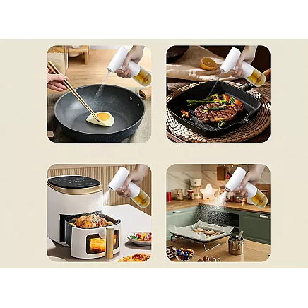 ELECTRIC OIL, OLIVE OIL AND VINEGAR SPRAYER – 200ml GLASS SPRAY BOTTLE