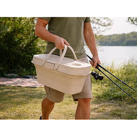 Складная силиконовая корзина для пикника, туристический столик, водонепроницаемый контейнер