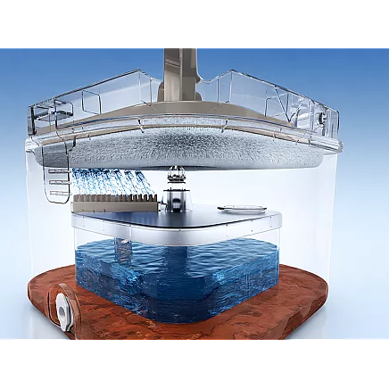 360° rotating mop set: bucket, 2x microfibre pads, drain