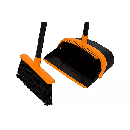 Broom and brush set, dustpan and brush set, 2-in-1 cleaning set