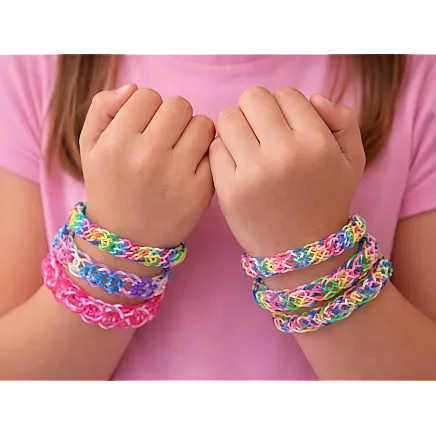 XXL BRACELET-MAKING KIT – 6,800 ELASTIC STRINGS, 22 COLOURS, KROSNO GIFT SET