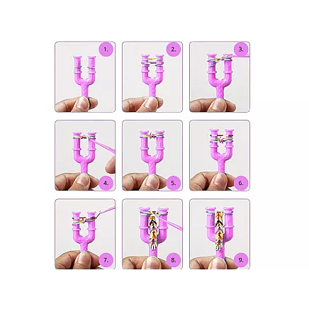 XXL BRACELET-MAKING KIT – 6,800 ELASTIC STRINGS, 22 COLOURS, KROSNO GIFT SET