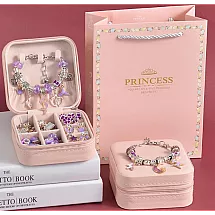 PURPLE BRACELET MAKING SET (50)