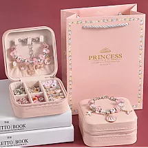 PINK BRACELET MAKING SET (50)