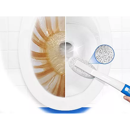 Pumice brush for bathroom cleaning