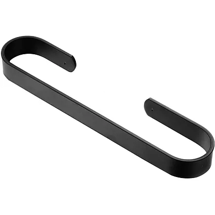 Vannas istabas metāla dvieļu pakaramais, turētājs, Melns