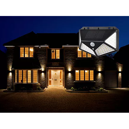 Solar lamp 100 led with twilight movement sensor