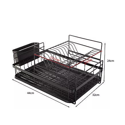 Double-deck drainer with tray