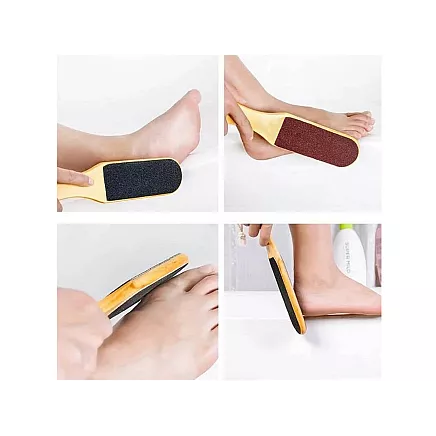 Divpusēja Koka Pēdu Vīle Skrubis Pedikīra Rīks