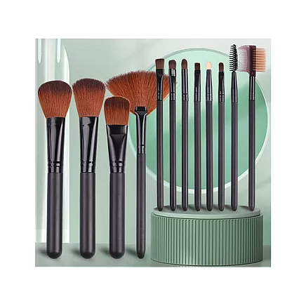 Set of professional make-up brushes 12 pieces