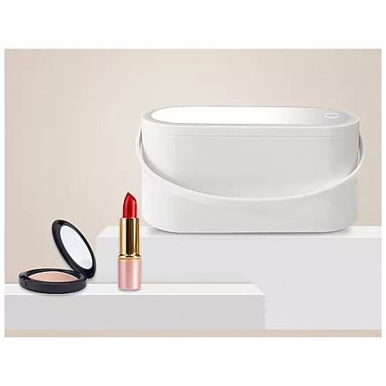 Meikapa Kosmētikas Organaizers ar Spoguli un LED Gaismu, Balts