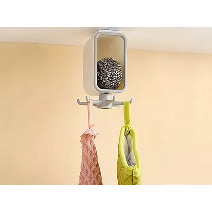 Kitchen hanger rotary toolholder shelf