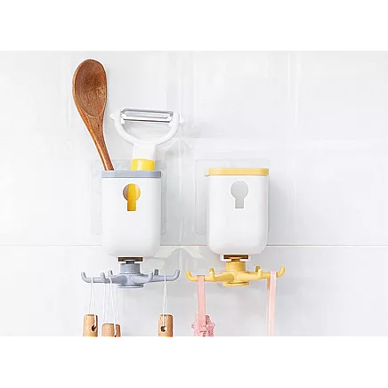 Kitchen hanger rotary toolholder shelf