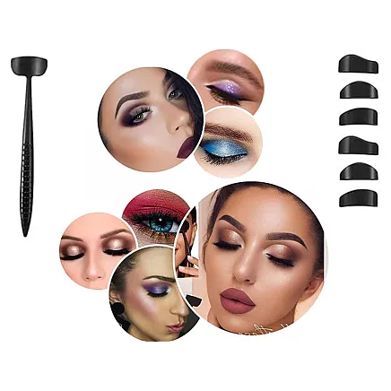 Silicone eyelid stencil set