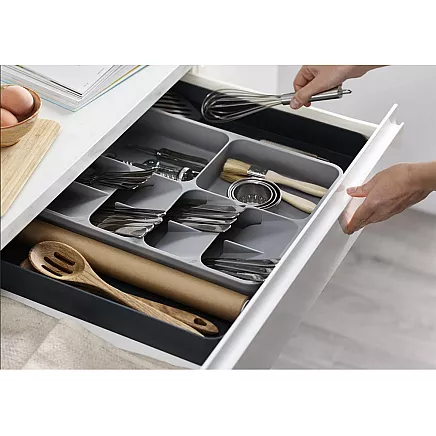 Kitchen organiser for cutlery drawer container