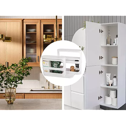 Kitchen spice organiser for cabinet container