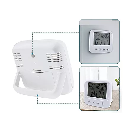 Thermometer hygrometer electronic internal clock