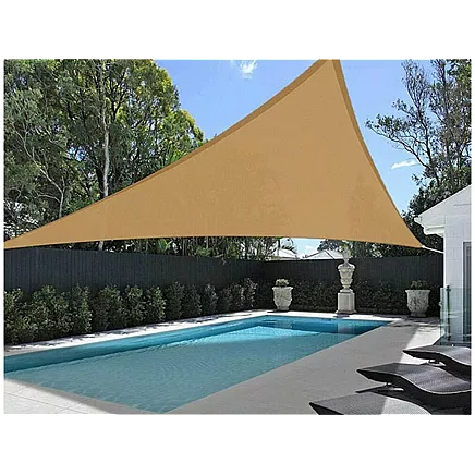 Dārza Ūdensizturīgs Saulessargs Markīze Bura Nojume Tents 3x3x3m, Krēmkrāsa