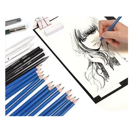 Profesionāls zīmēšanas un skiču komplekts 32-in-1