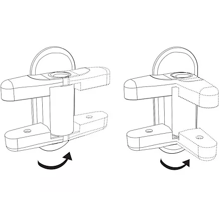 Drošības Slēdzene Logu un Durvju Rokturiem, 2 gab.