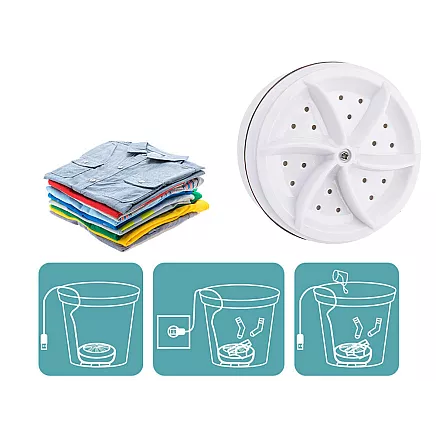 Portable mini travel washing machine rotary washing machine