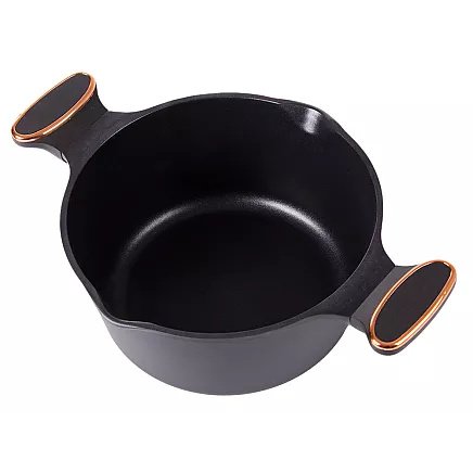 Dziļais katliņš ar vāku un nepiedegošu pārklājumu, 4,55 l, lietais alumīnijs