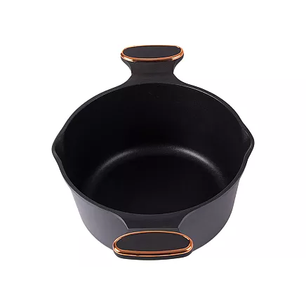 Dziļais katliņš ar vāku un nepiedegošu pārklājumu, 4,55 l, lietais alumīnijs