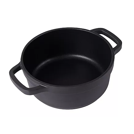 Dziļā panna ar vāku un nepiedegošu pārklājumu, 2 l, indukcijai un gāzei, lietais...