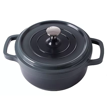 Baking pot non stick induction gas lid 2l