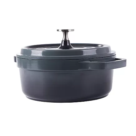Baking pot non stick induction gas lid 2l