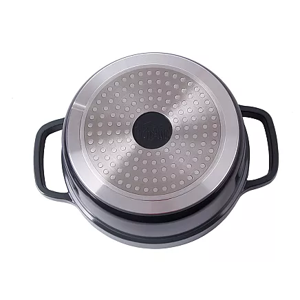 Baking pot non stick induction gas lid 2l