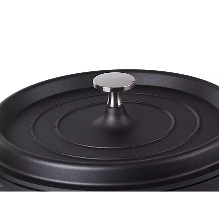 Cepamais katls ar vāku un nepiedegošu pārklājumu, 4 l, lietais alumīnijs