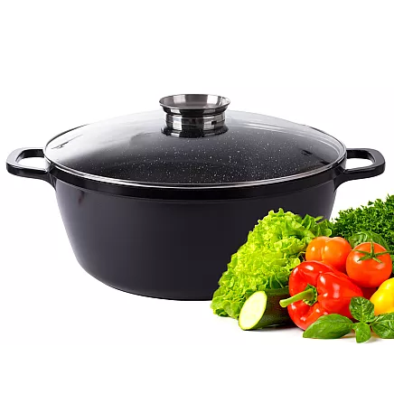 Pot with aromatizer for spices induction cooking gas large 13l