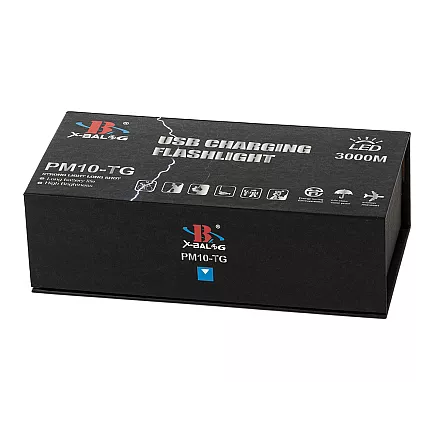 Taktiskā LED lukturis Bailong M1682 ar zoom, power bank funkciju