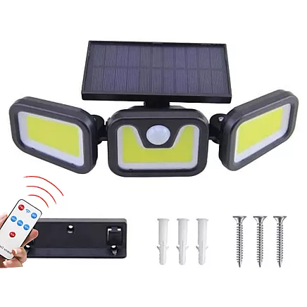 Solar lamp 100 cob with twilight movement sensor