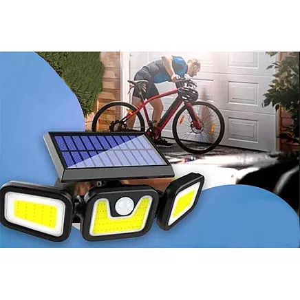 Solar lamp 100 cob with twilight movement sensor