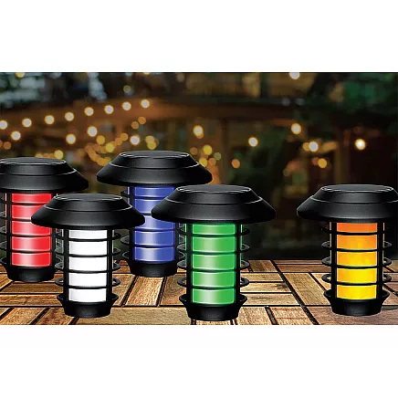 Garden lamp solar torch lantern rgb remote control