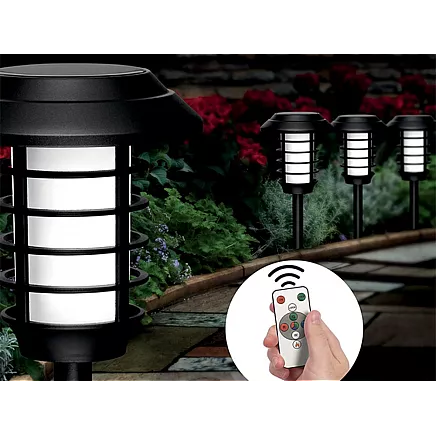 Garden lamp solar torch lantern rgb remote control