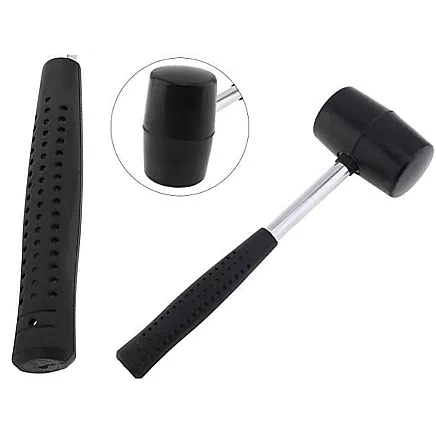 Recoilless rubber paving hammer