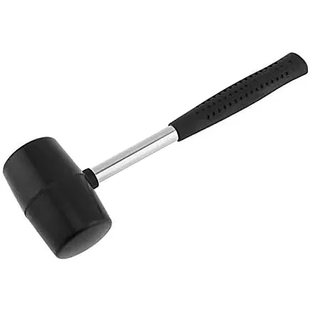 Recoilless rubber paving hammer