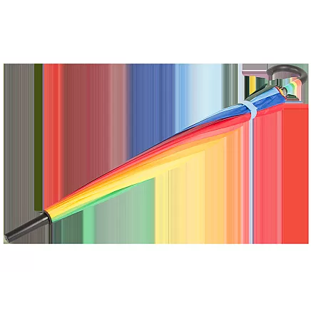 Large umbrella rainbow umbrella sturdy automatic