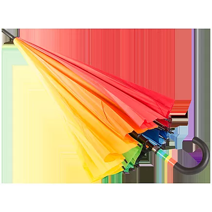 Large umbrella rainbow umbrella sturdy automatic