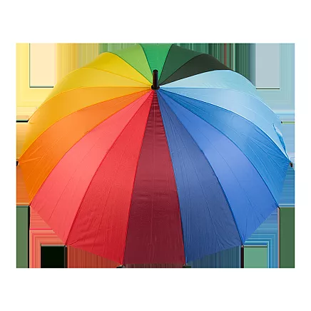 Large umbrella rainbow umbrella sturdy automatic