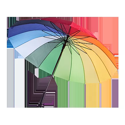 Large umbrella rainbow umbrella sturdy automatic