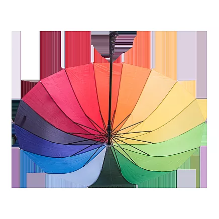 Large umbrella rainbow umbrella sturdy automatic