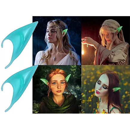 Artificial gnome elf ears glowing